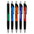 Union Printed "Absolute" Click Pen w/ Black Trim & Rubber Grip